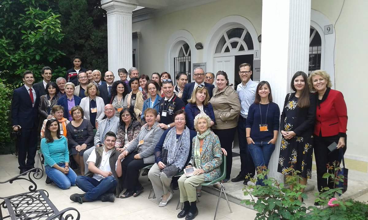The delegates of the 2016 national convention in Albania. This was the twenty-fifth Convention held in that country.