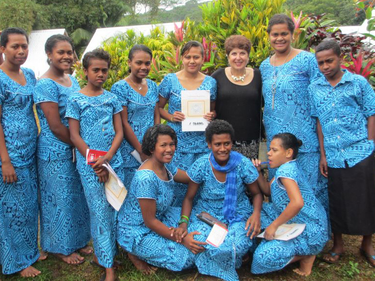 Youth at a gathering in Fiji in August 2015.