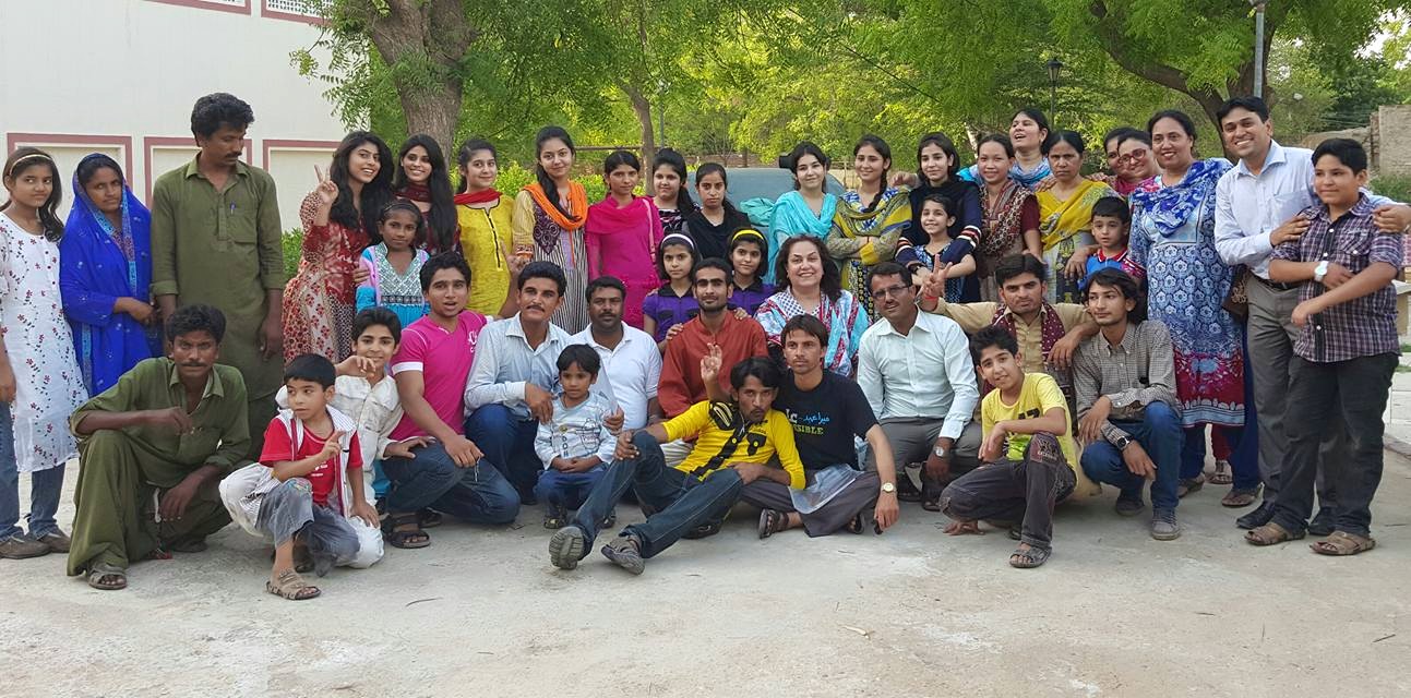 Youth at a gathering in Hyderabad, Pakistan in June 2015.