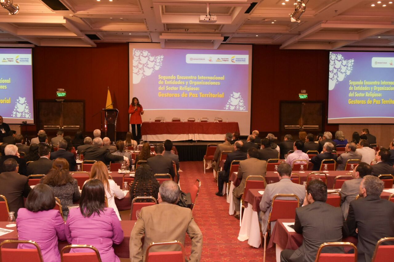 Over 100 religious representatives joined the President of Colombia at the event.