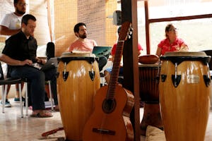 During the workshop in Ecuador from 16 to 26 July 2016, participants collaborated to create new songs.