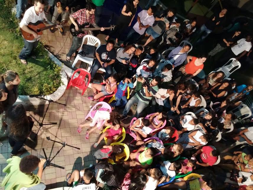 Community enjoys music composed at the recent workshop.