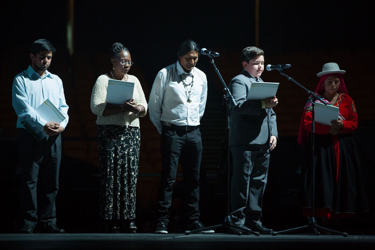 The program was at once festive and joyful as well as filled with a spirit of devotion and gratitude to God.