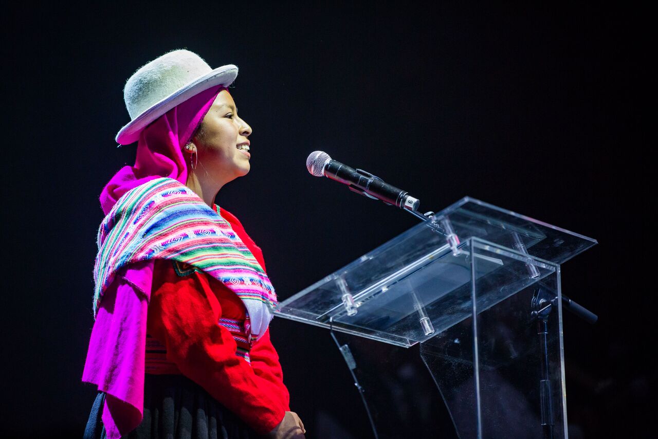 A speaker from Peru addressed the audience. An especially moving theme of the day was the historical response of the indigenous peoples who “embraced the vision of Bahá’u’lláh and His Faith, recognizing the power of His Word to liberate the soul and transform society”.