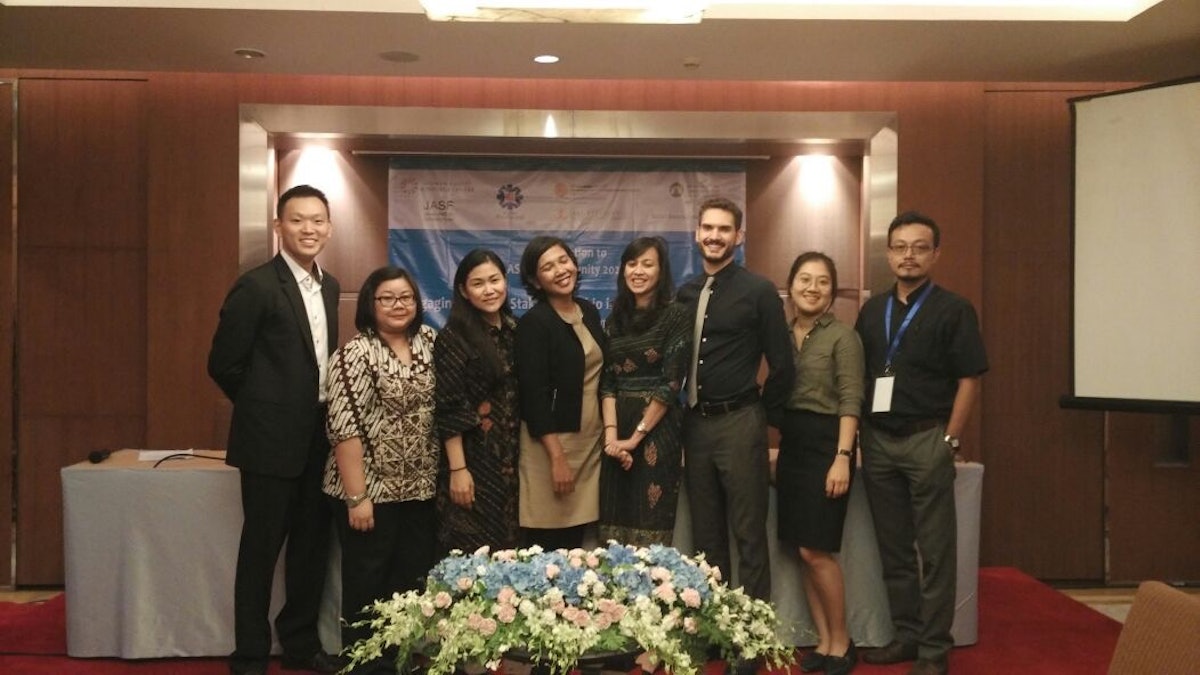 Representatives and associates of the Baha’i International Community Jakarta Office