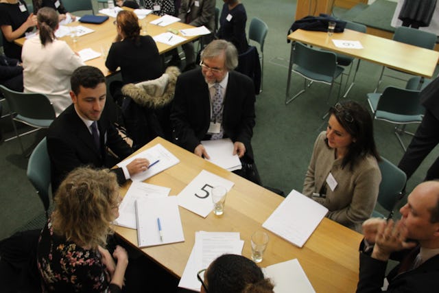 The seminar opened with presentations that were given by the 5 panelists followed by a discussion and a Q&A session. People then divided into smaller groups to discuss specific themes in greater depth.