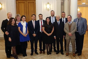 A number of friends supporting the efforts of Unity Foundation, including board members and office staff