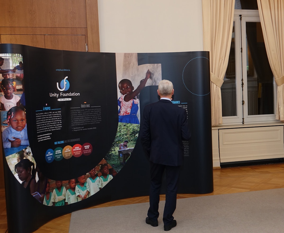 Unity Foundation exhibition displayed during the 25th Anniversary celebration