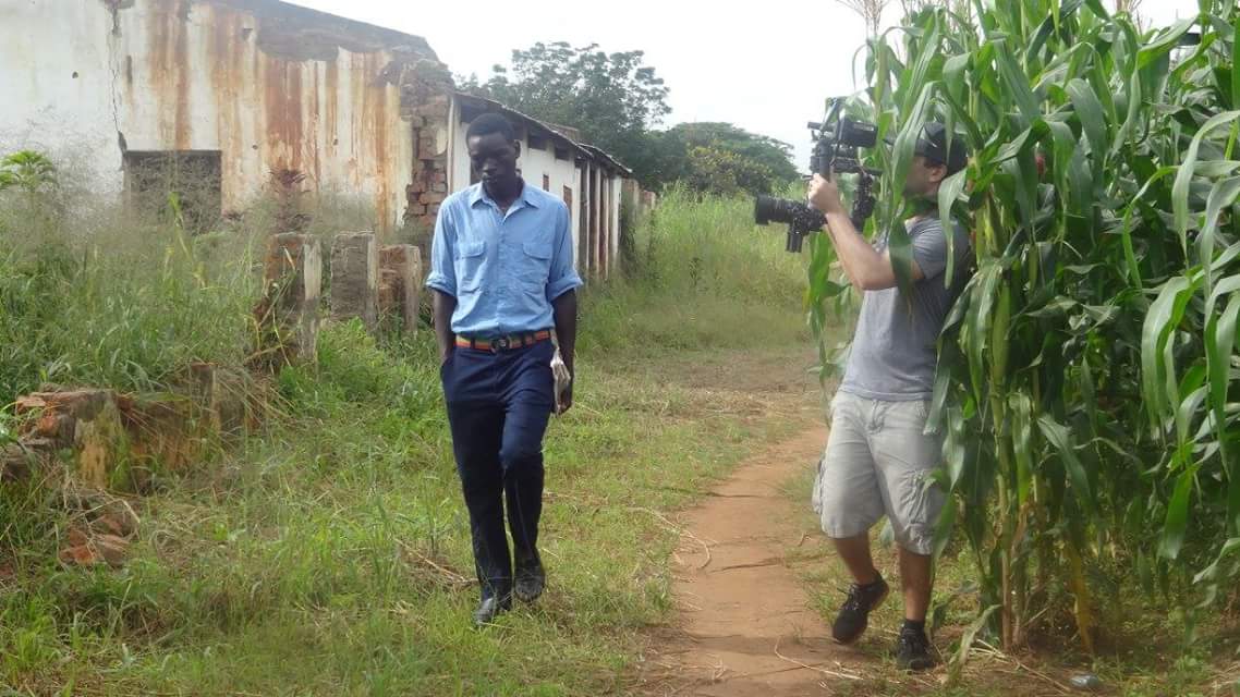 Cinematographer Sasha Proctor filming a scene from Mercy’s Blessing.