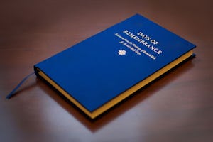 The new volume of Baha'i sacred texts, *Days of Remembrance*, was released today. It offers forty-five selections revealed specifically for, or relating to, the nine holy days annually commemorated by the Baha'i community.