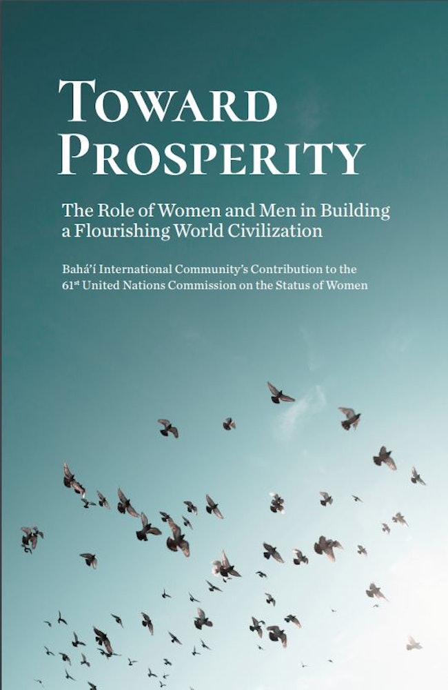 جامعۀ جهانی بهائی بیانیۀ جدیدی راجع به پیشرفت زنان و رابطۀ مهم برابری زن مرد و رفاه حقیقی منتشر کرده است.