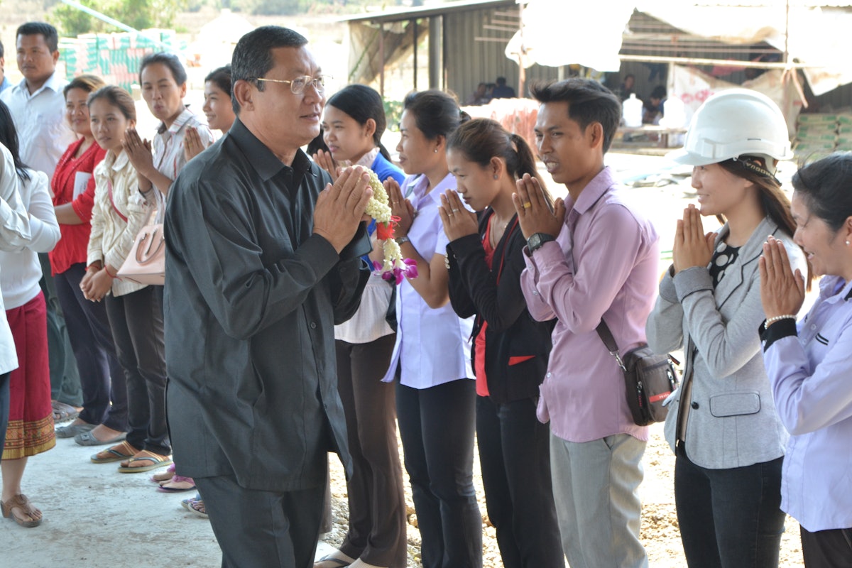 H.E. Chan Sophal, Provincial governor of Battambang, paid a visit to the Temple site on the first of March. He met with members of the community and had a chance to survey developments.