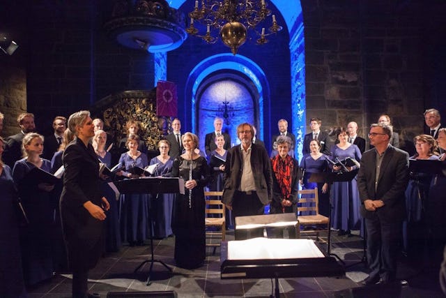 The premier of the musical composition Prison Poems coincided with the release of a Norwegian translation of Mahvash Sabet's book of poetry, upon which his work is based.