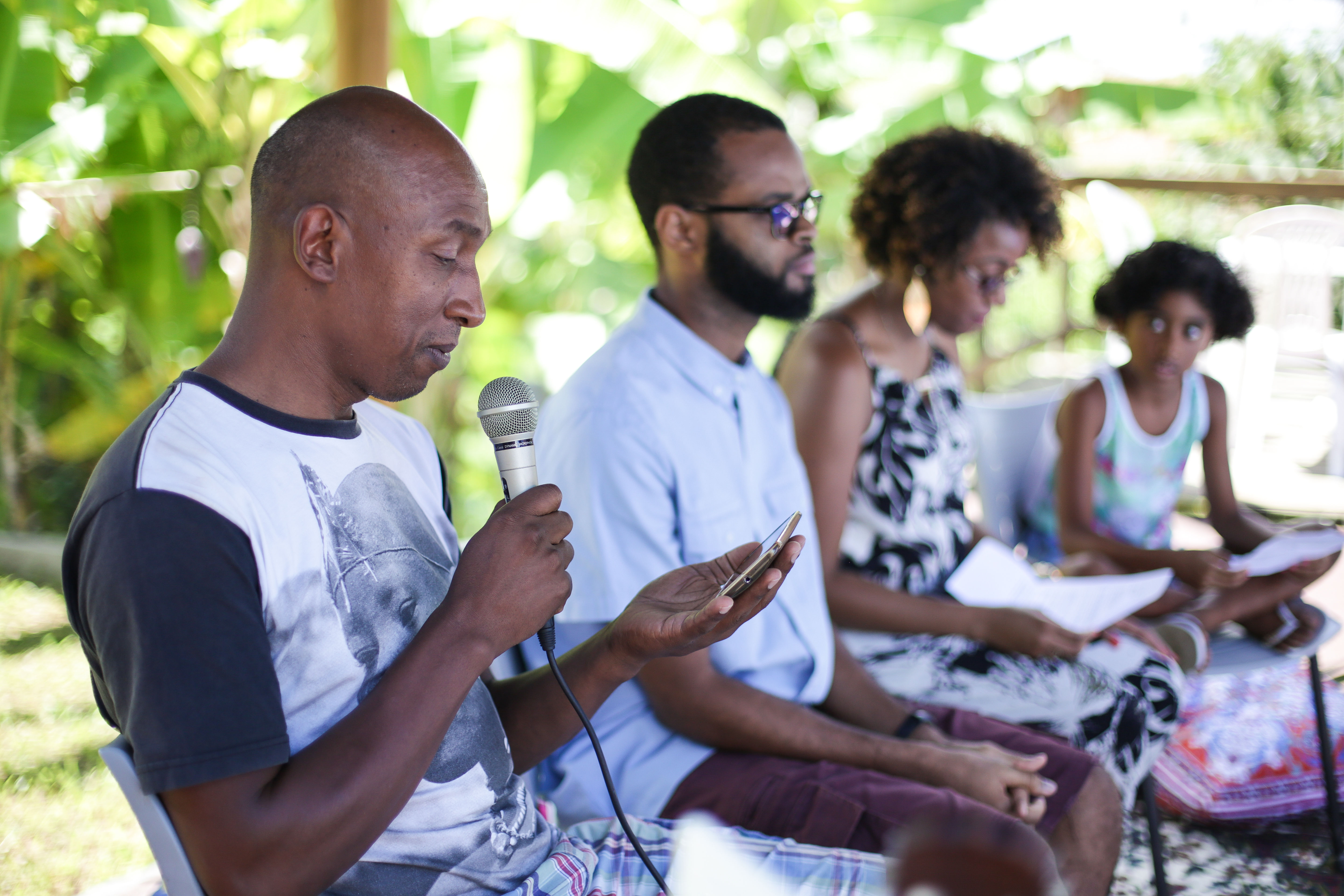 Communities around the world gather to commemorate the Ridvan period. Celebrations include prayers and readings from the sacred writings of the Baha'i Faith. Here, in Bahia, Brazil, prayers are read at a recent celebration.