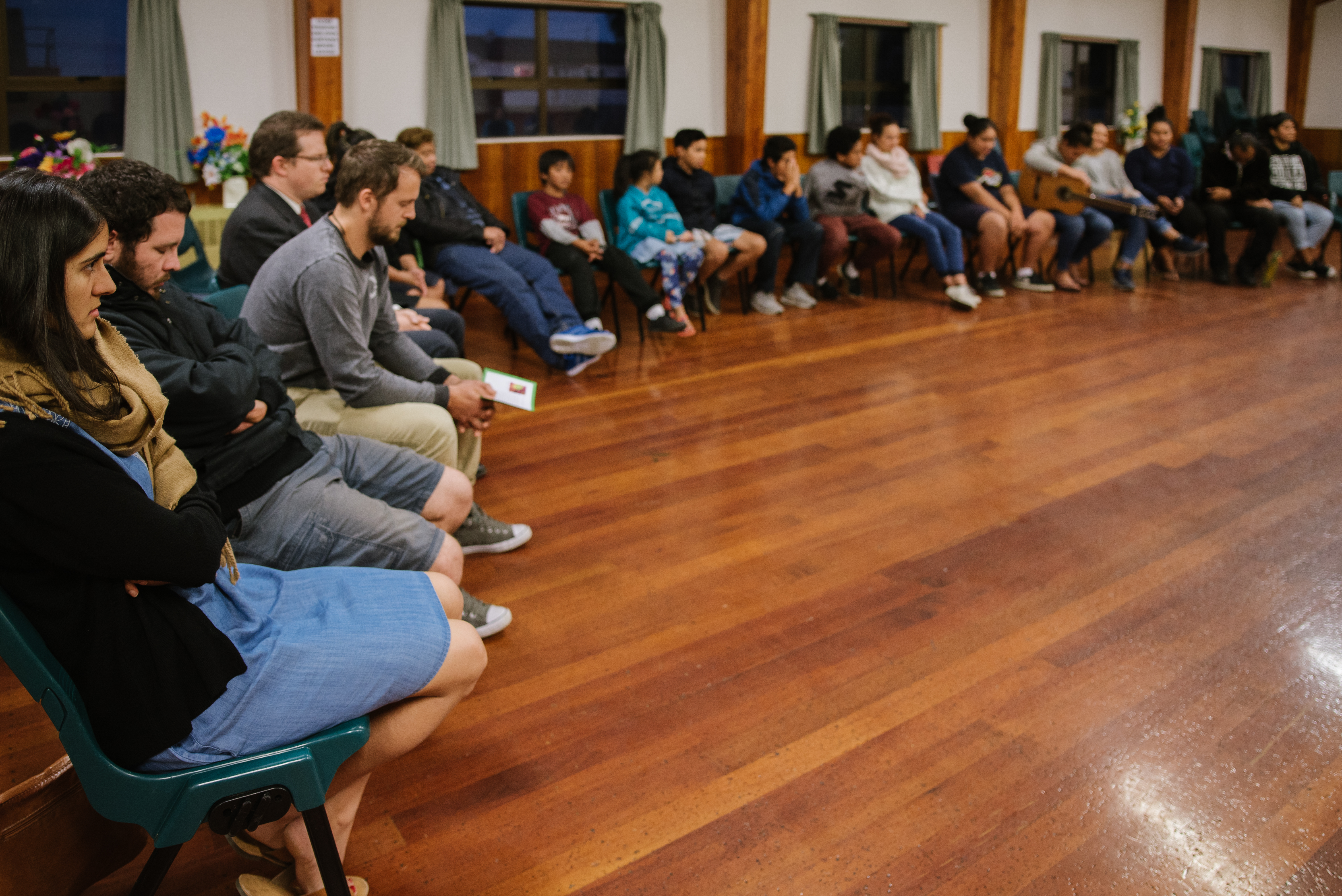 Prayers and excerpts from sacred writings are read at the celebration in Manurewa, New Zealand