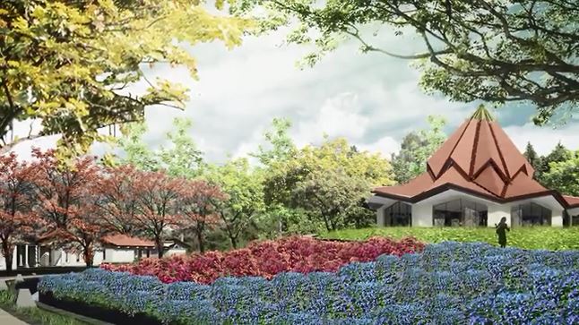 An artist's rendering of the future local House of Worship in Norte del Cauca, Colombia