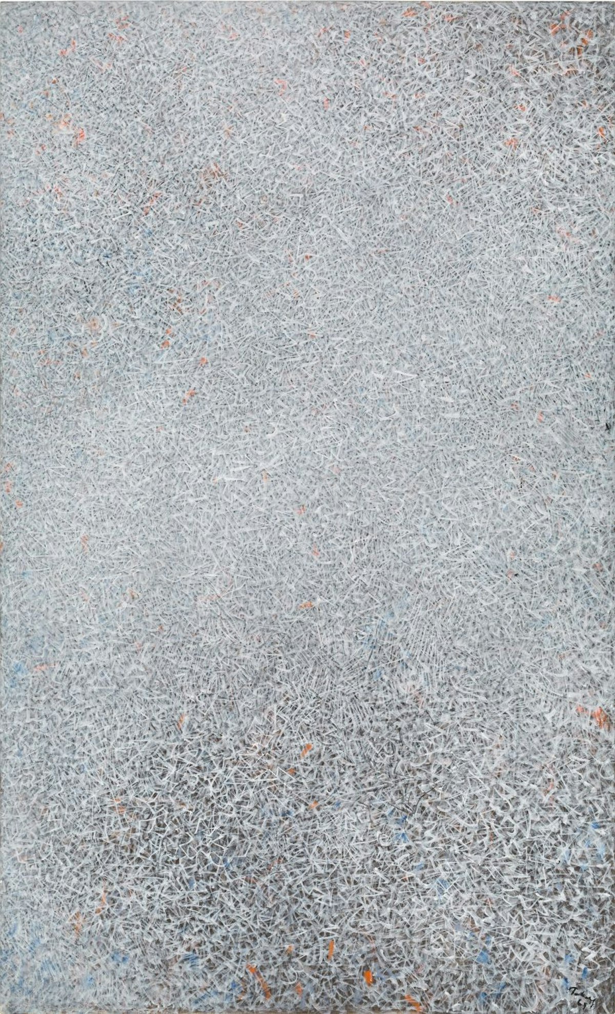 Mark Tobey
Mondo bianco(White World), 1969
Olio su tela
152.4 x 91.12 cm
Hirshhorn Museum and Sculpture Garden, Smithsonian Institution, Washington, DC, Donazione Joseph H.Hirshhorn, 1972, 72.294