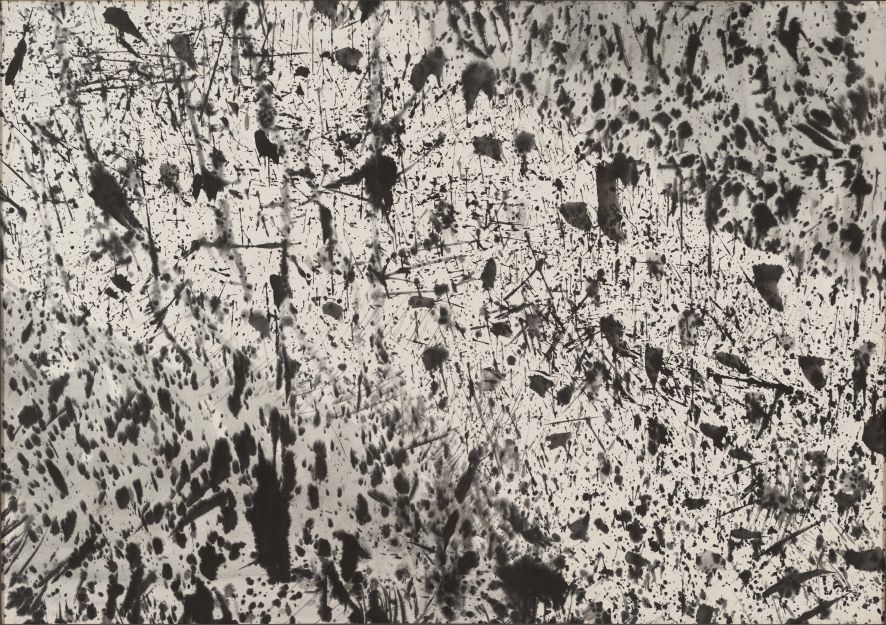 Mark Tobey
Lumber Barons, 1957
Inchiostro sumi su carta giapponese montata su cartone
61.12 x 86.52 cm
The Menil Collection, Houston
