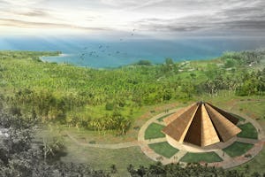 El diseño de la Casa de Adoración local en Tanna, Vanuatu