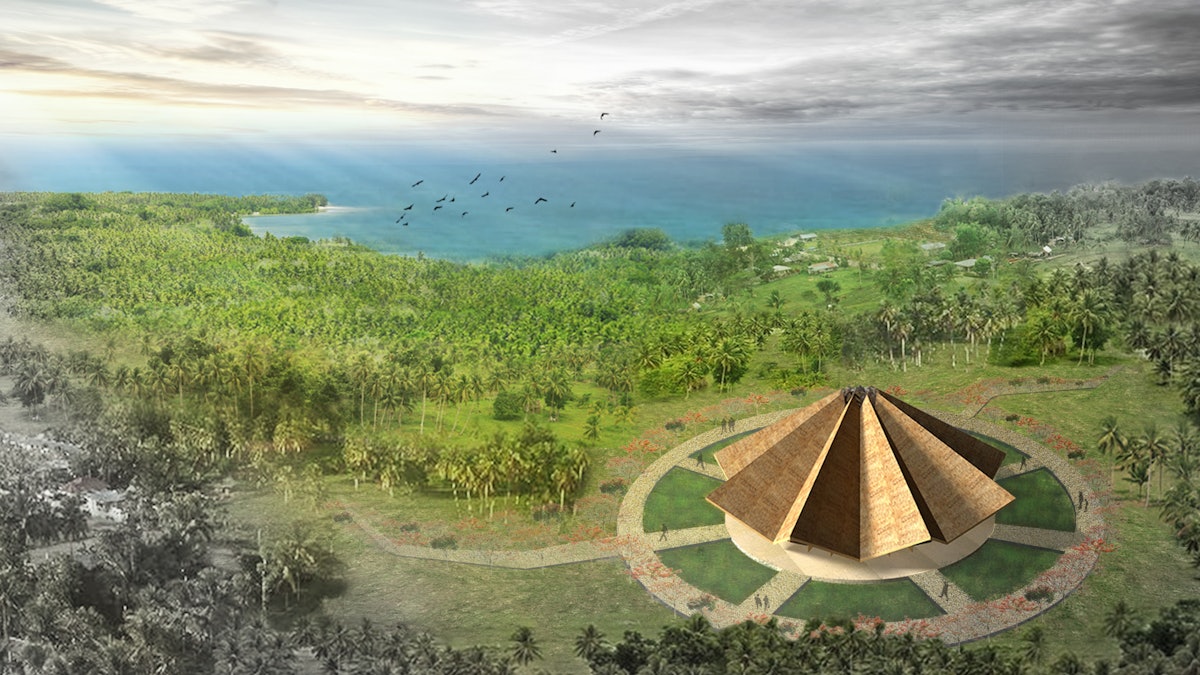 El diseño de la Casa de Adoración local en Tanna, Vanuatu