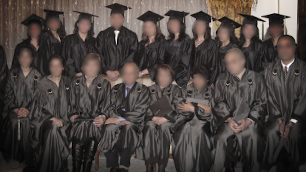 Graduates from the Baha’i Institute of Higher Education (Photo courtesy of Education is Not a Crime)