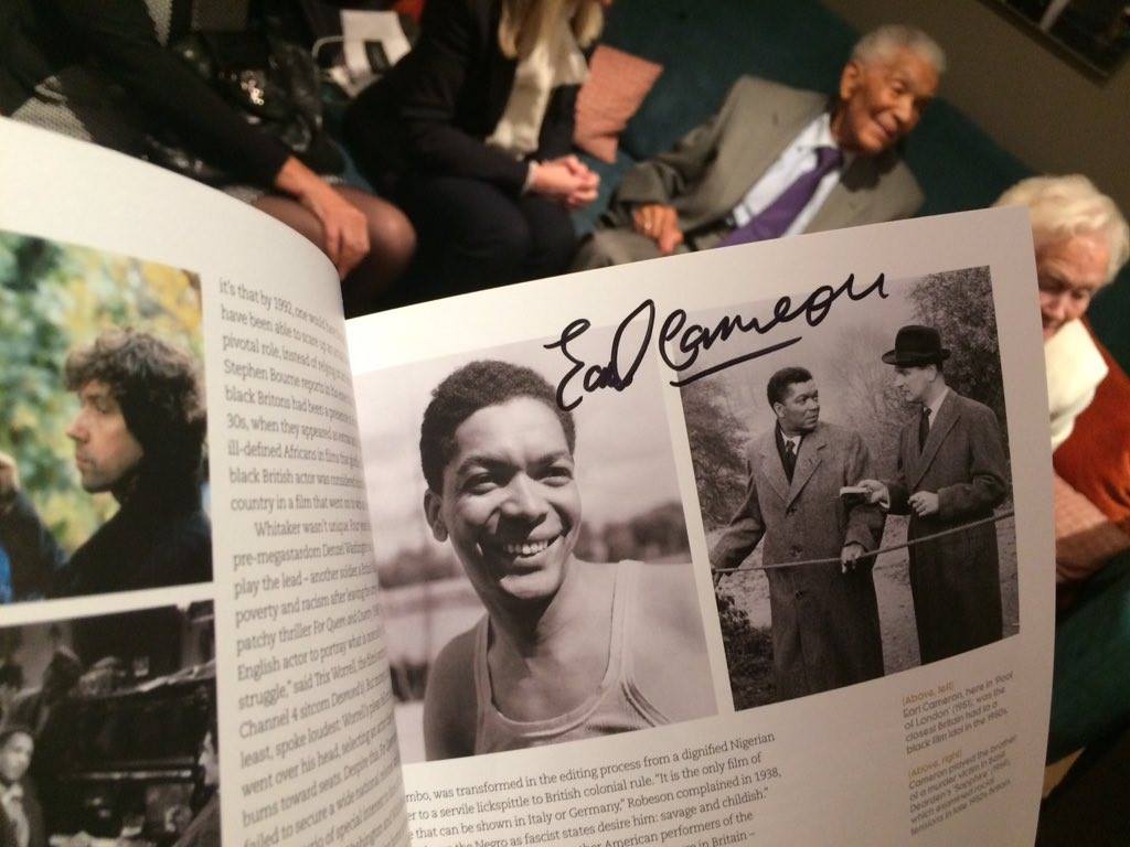 The British Film Institute honored Earl Cameron in October 2016 with a screening of Pool of London (1951) on the occasion of his induction to the Screen Nation Hall of Fame. (Photo Screen Nation Media 2016: Photography Carl Barriteau)