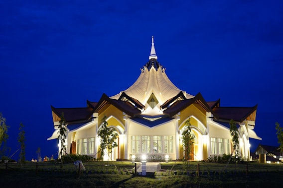 The House of Worship at night The House of Worship at night