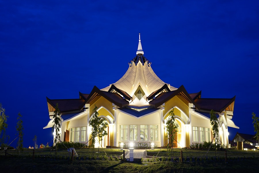 The House of Worship at night The House of Worship at night