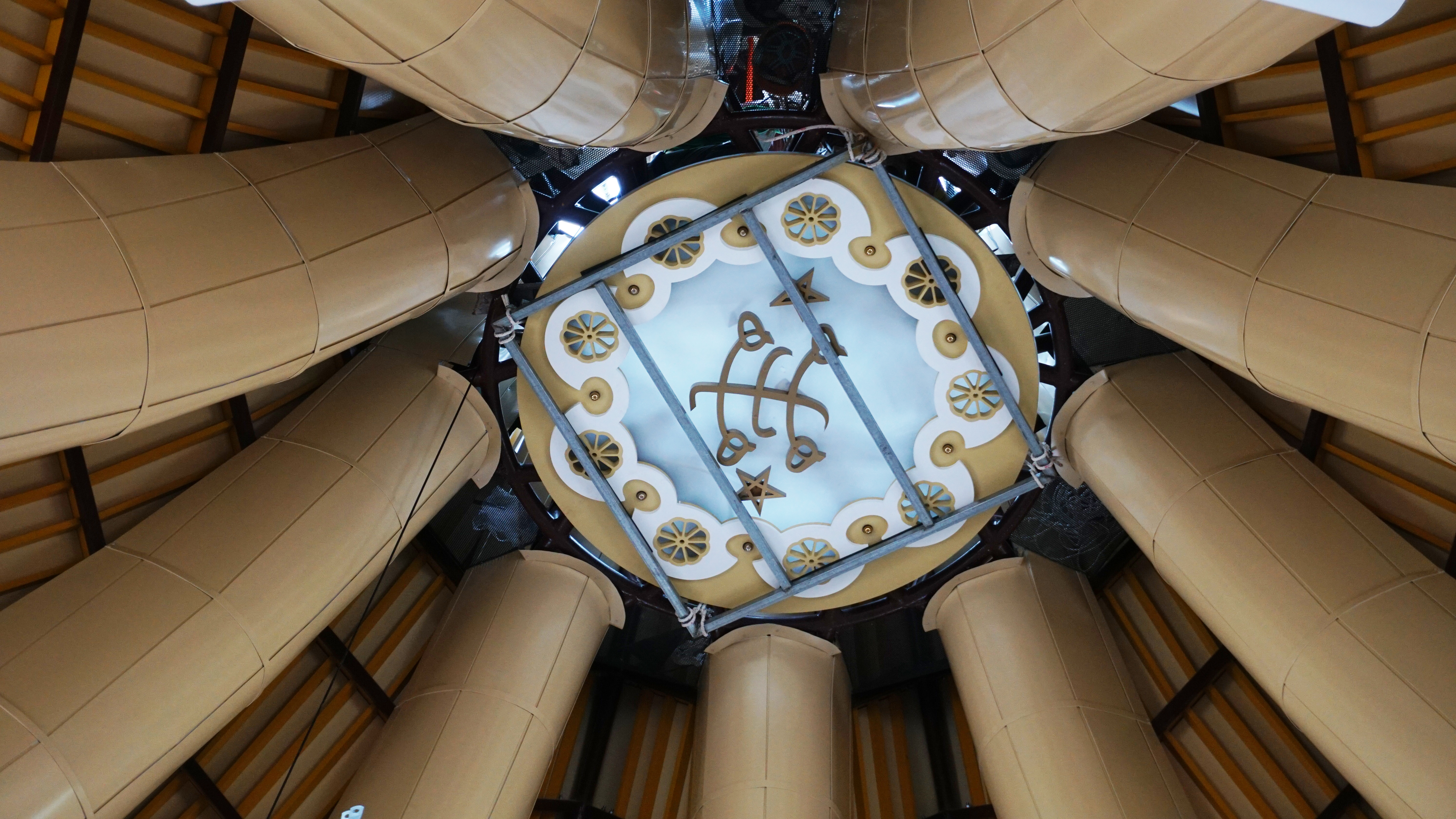 The placement of the symbol marks an important milestone in the raising of the local House of Worship in Battambang.