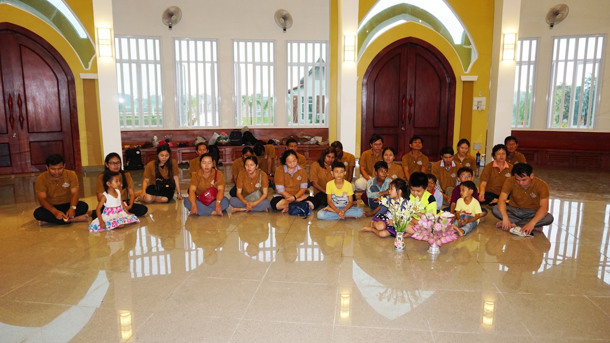 The interior of the House of Worship in Battambang