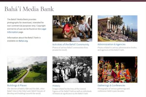 An updated Baha’i Media Bank was made available today.