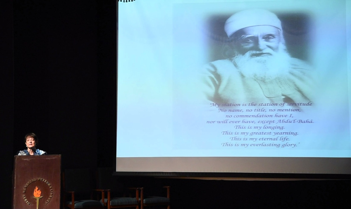 Representative of India’s Baha’i community, Naznene Rowhani, recounts stories of interactions between ‘Abdu’l-Baha and Indian soldiers.