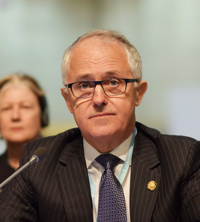 Prime Minister of Australia, Malcolm Turnbull (Photo by Veni Markovski, accessed through Wikimedia Commons)