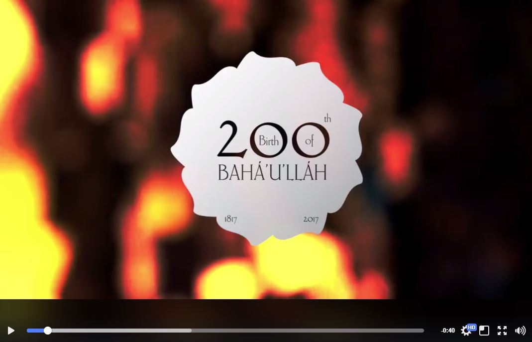 The Baha’i community of Ireland has created a series of 95 video clips about the teachings and life of Baha’u’llah, releasing one every day leading up to the bicentenary.
