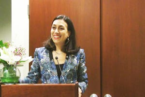 Laura Elena Flores Herrera, Permanent Representative of Panama to the United Nations, speaks in New York at the BIC’s celebration.
