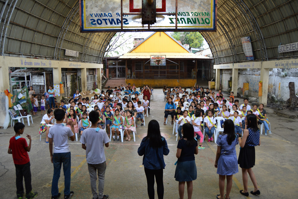 A children’s festival in Paranaque, Philippines attended by more than 100 children