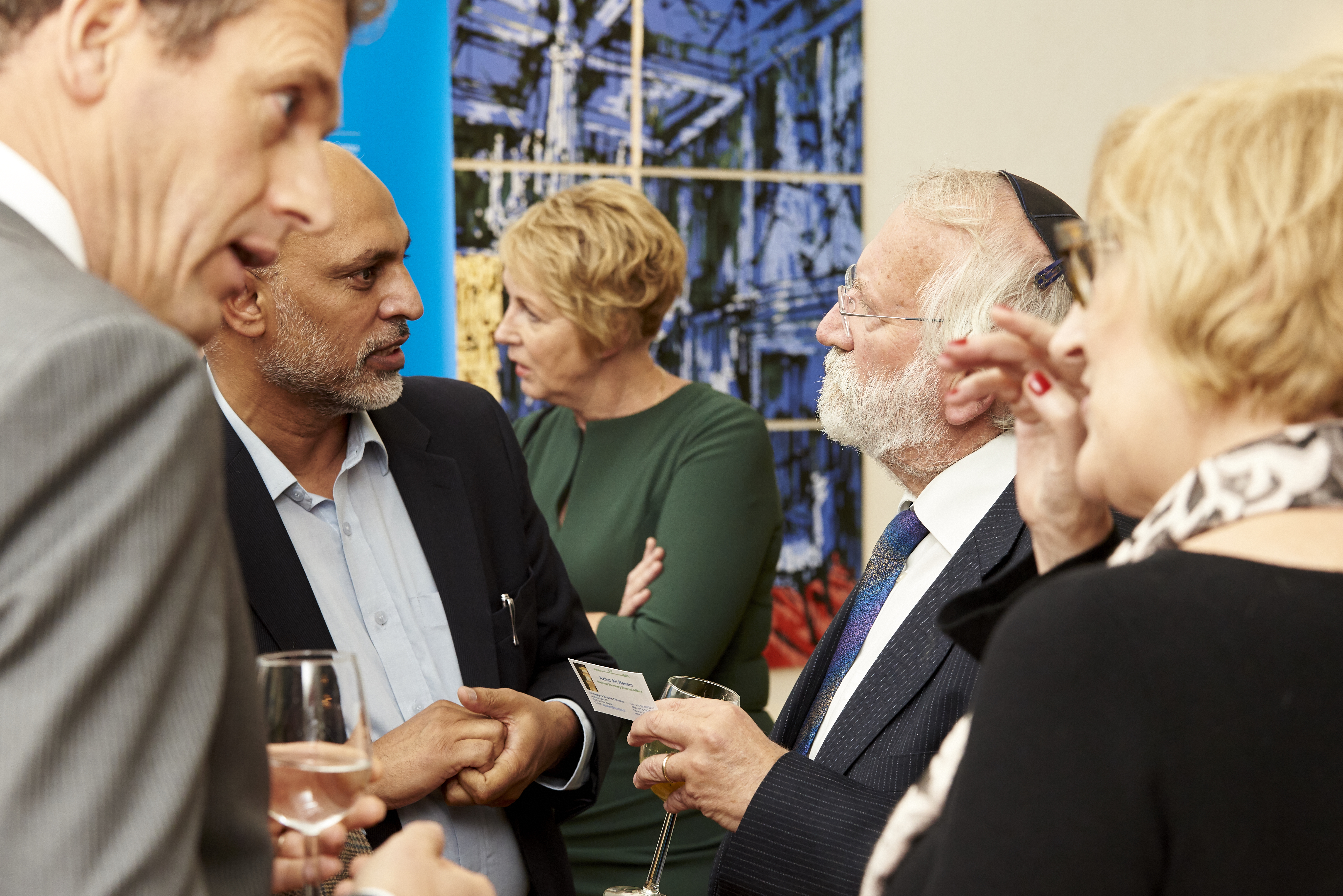 Guests gather at an event in honor of the bicentenary in the Hague, Netherlands.