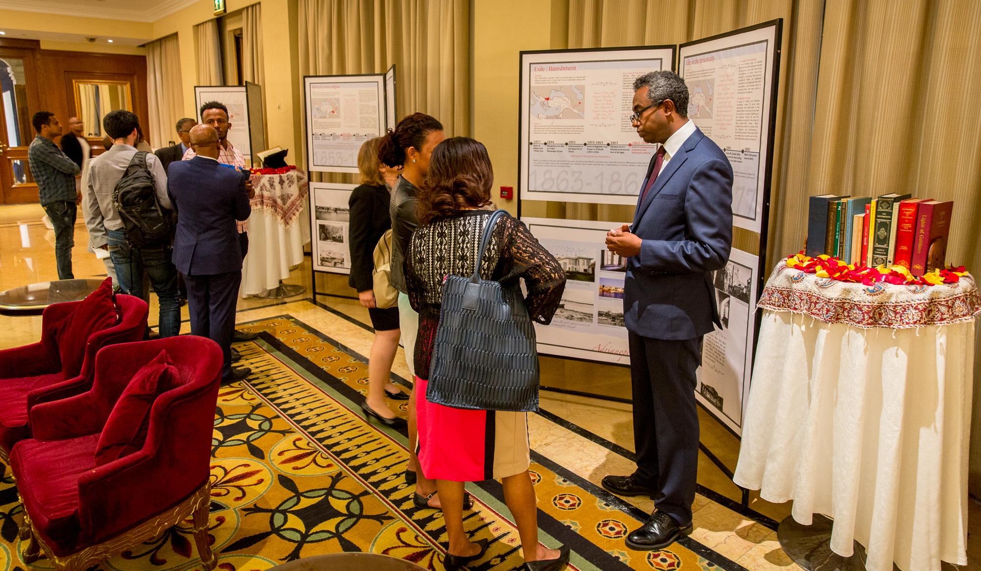 A display at the celebration of the bicentenary