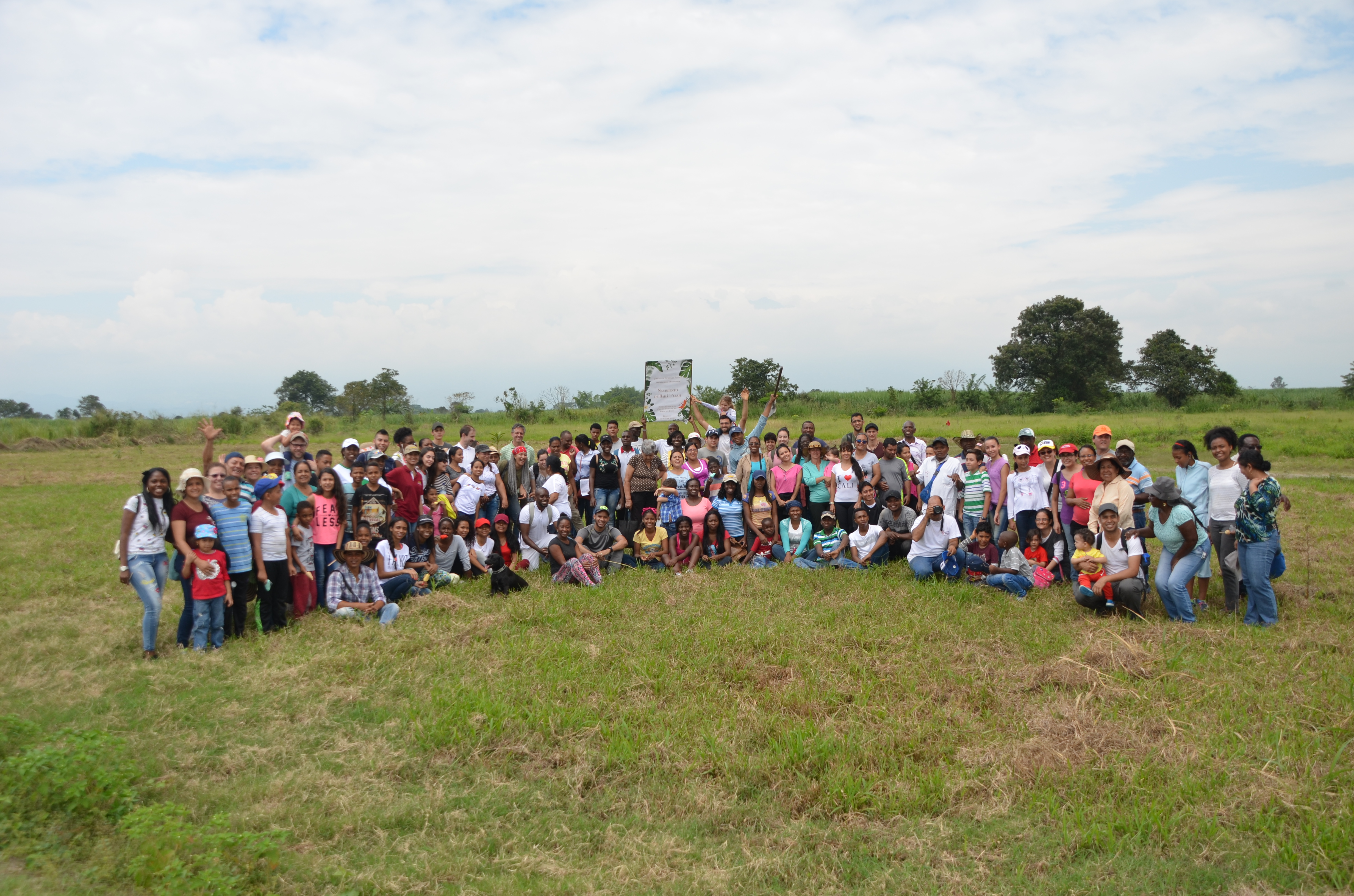 Some of the volunteers who have worked at the bosque nativo (native forest)