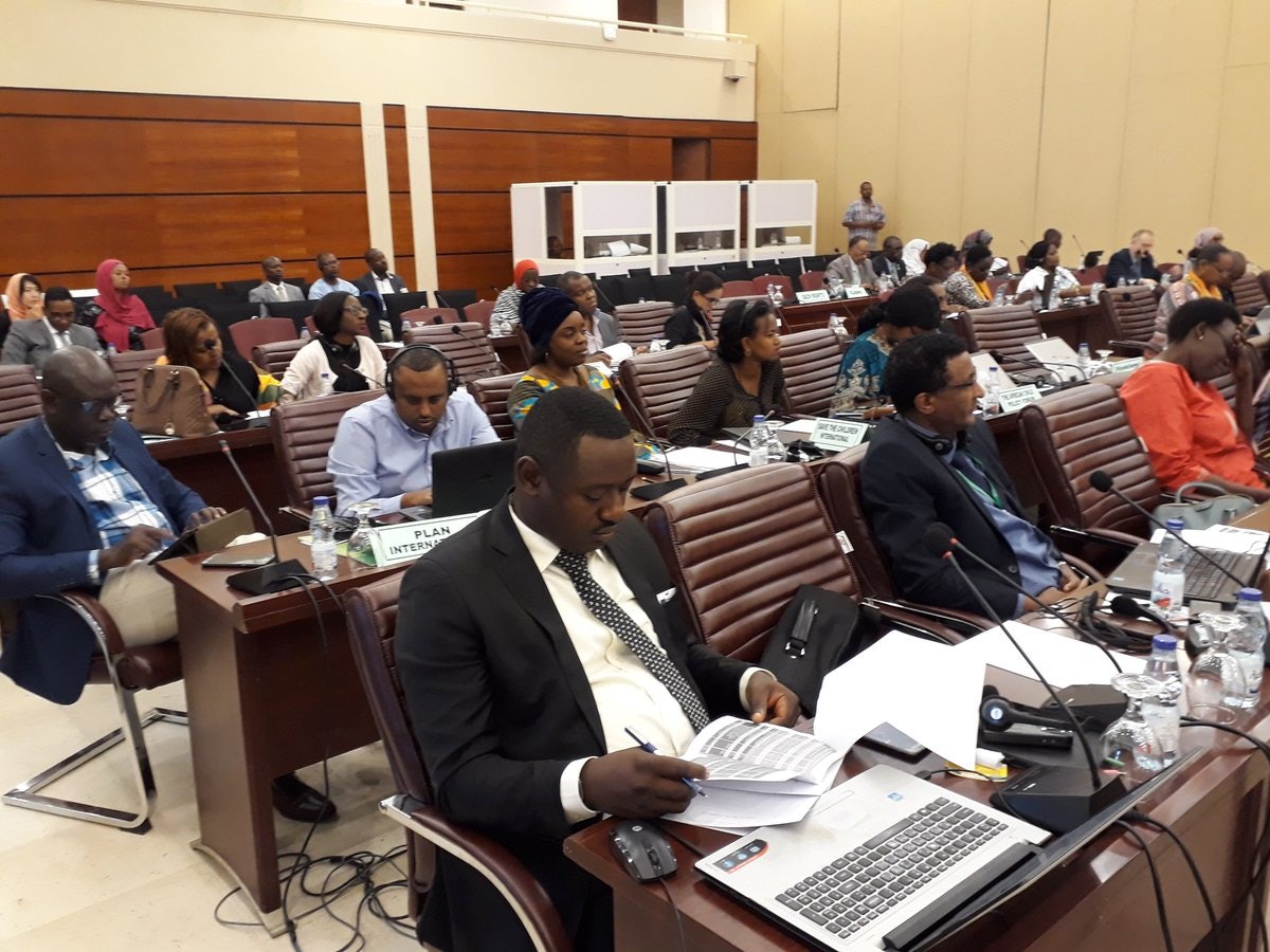 Participants at the gathering of African leaders to address child rights and welfare.