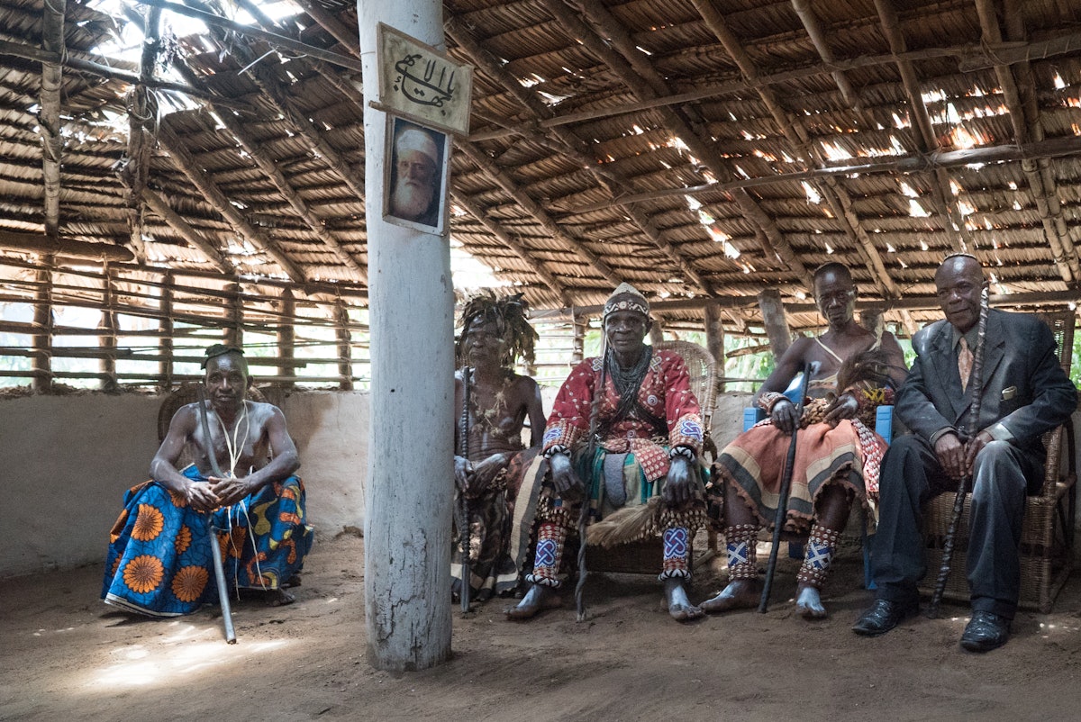 Chiefs in the village of Ditalala, Democratic Republic of Congo