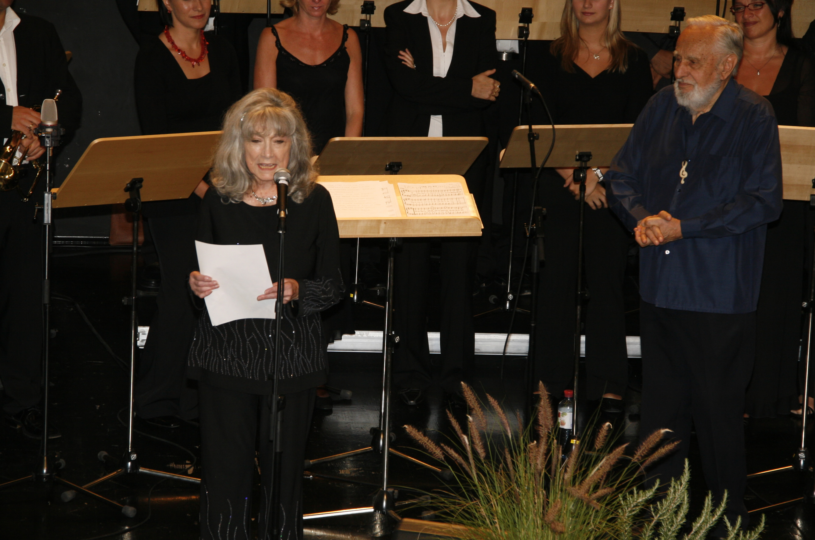 Gina Mauriello Garcia, an accomplished author and artist, was also the lyricist for the music presented that evening.