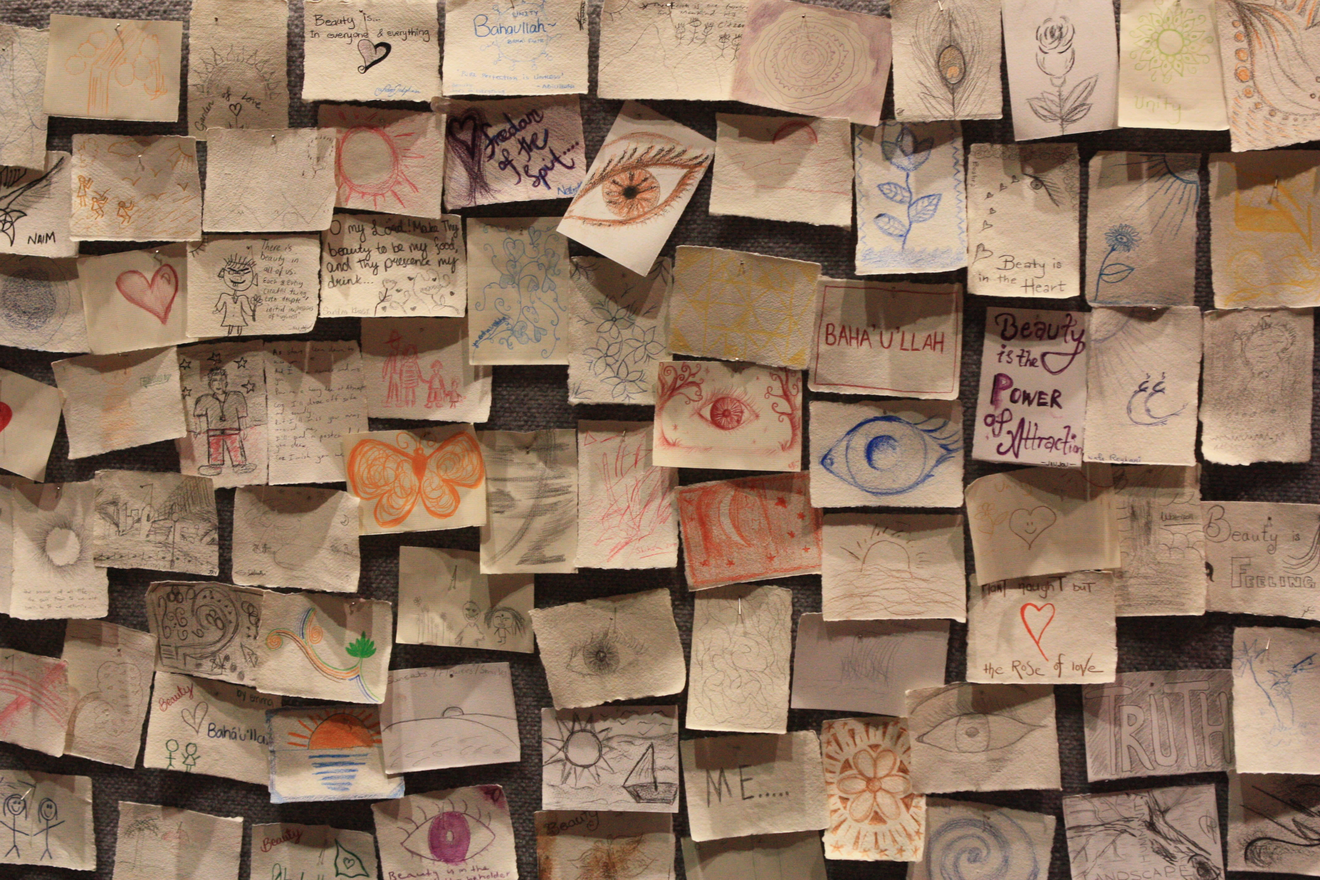 Participation in the conference in Australia was measured in many ways, from formal sessions to informal artistic expression. (Photograph by Wafa Reyhani)