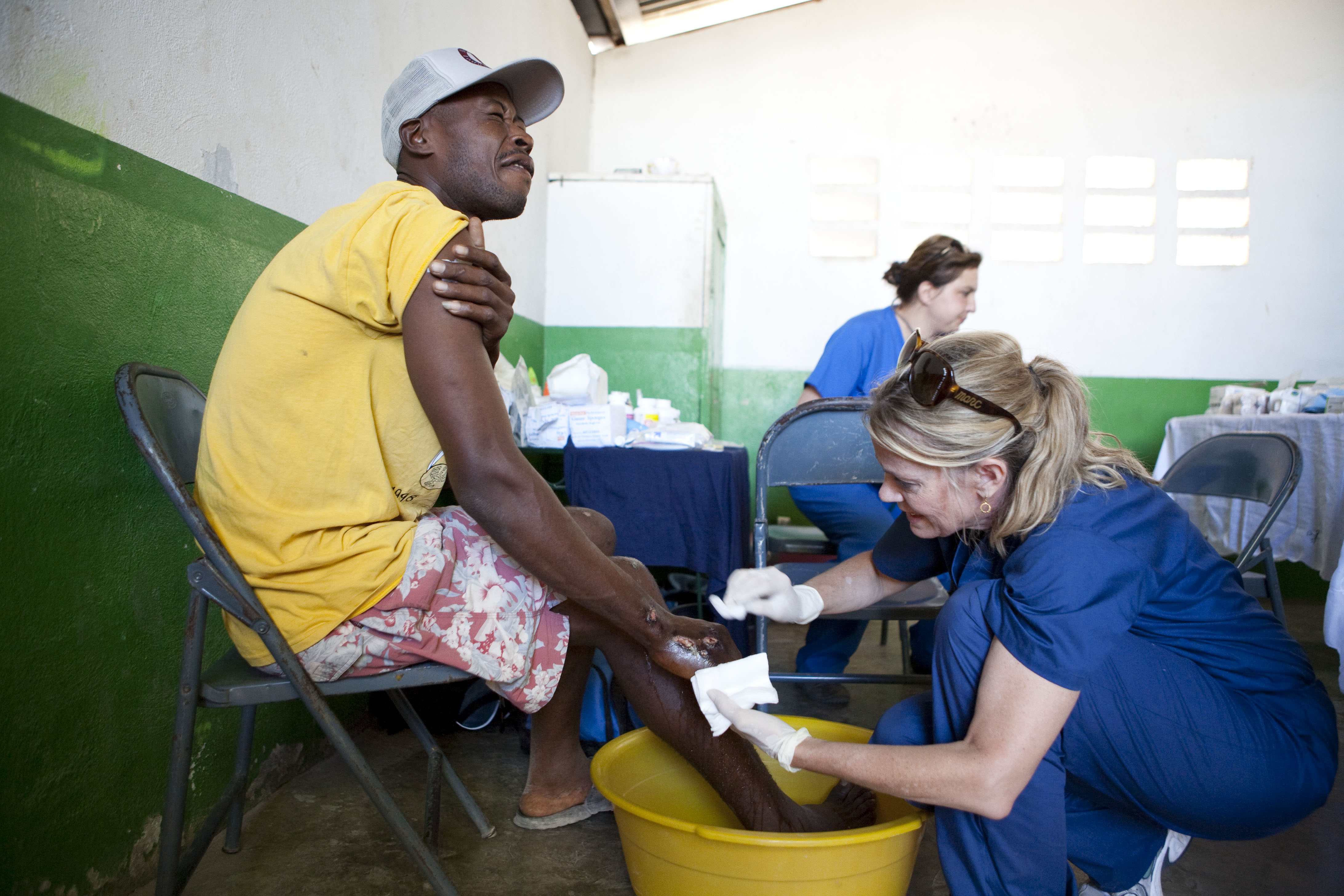 "It was just incredible how everyone worked together," a member of the medical team said of their group and other aid organizations. "Most of us did not know each other before." The visiting doctors said they tried to help train people to recognize and treat infection. They hope to have follow-up visits where health education would play a key role.