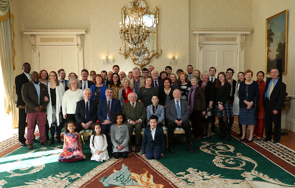 President Michael D. Higgins hosted a reception for representatives from the Baha’i community of Ireland this week.
