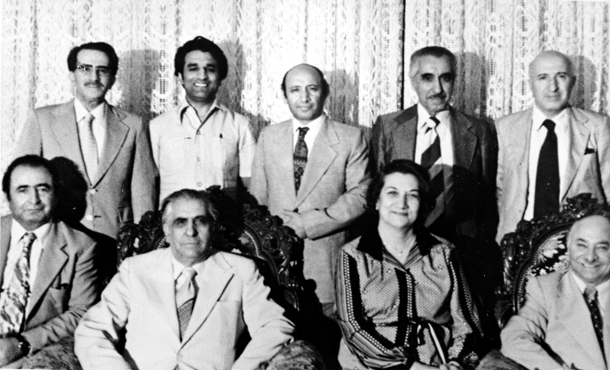 The arrest of the seven Baha'i leaders in March and May 2008 was ominously reminiscent of episodes in the early 1980s when Iranian authorities rounded up and killed Baha'i leaders. In August 1980, for example, the entire membership of the national governing council, shown here, was abducted and disappeared without a trace.