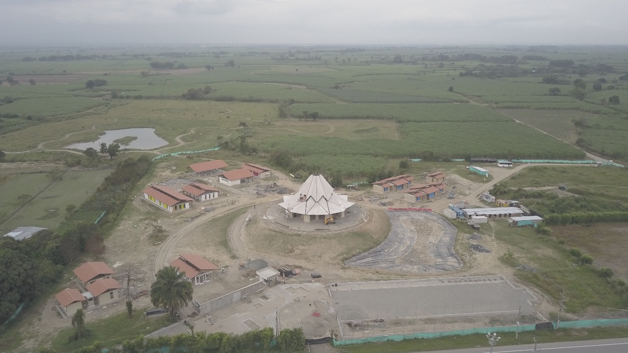 The House of Worship under construction in Norte del Cauca, Colombia