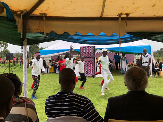 The celebration was infused with song and dance.