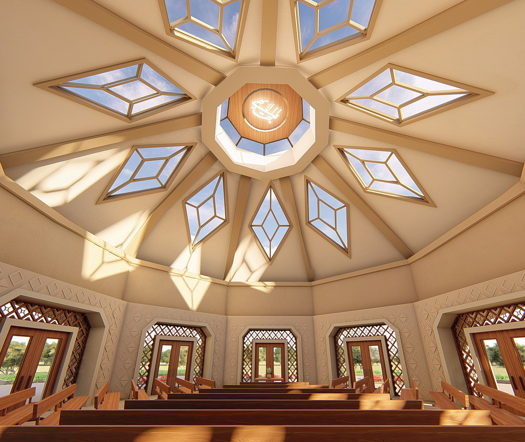 The Temple capacity will be about 250 people.