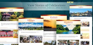La nueva sección del sitio del bicentenario presenta informes de países y territorios de todo el mundo.
